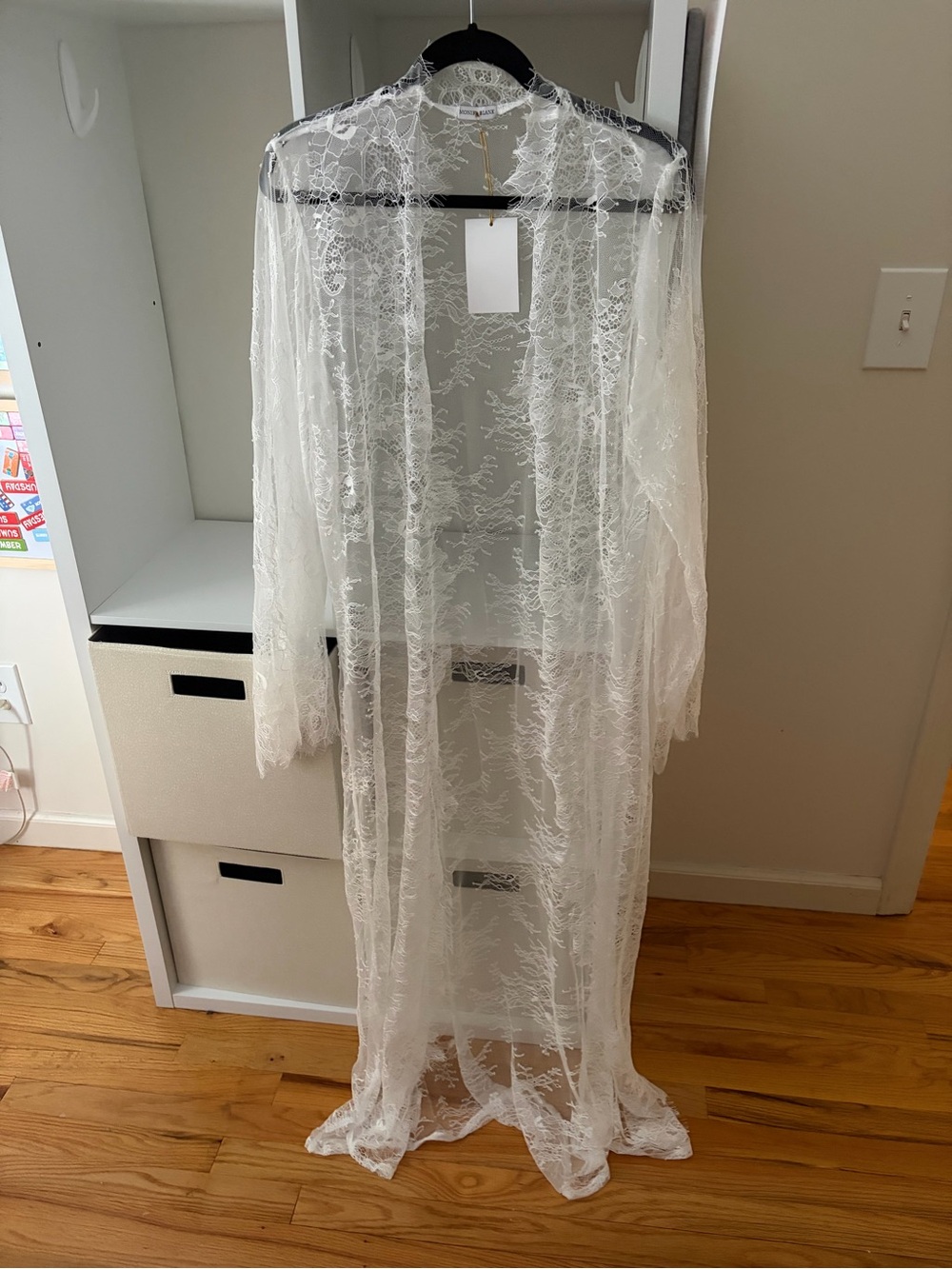 NWT Chantilly lace robe